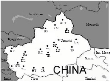 Image for - Phylogeny of 19 Indigenous Sheep Populations in Northwestern China Inferred from Mitochondrial DNA Control Region