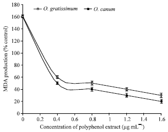 Image for - Antioxidative Potential of Ocimum gratissimum and Ocimum canum Leaf Polyphenols and Protective Effects on Some Pro-Oxidants Induced Lipid Peroxidation in Rat Brain: An in vitro Study