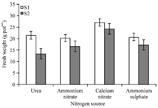 Image for - Nutritional Status and Growth of Wheat Plants Grown under Salinity Stress Conditions as Responded to Different Nitrogen Sources