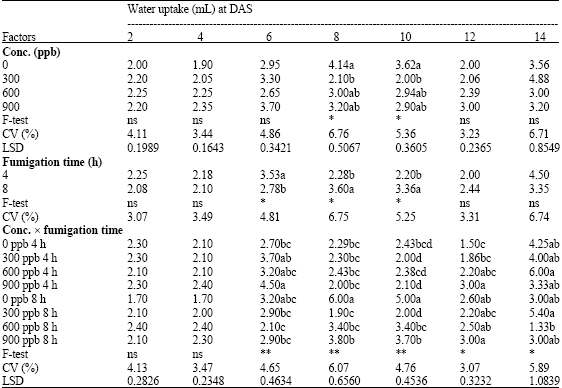 Image for - Effect of 1-MCP Fumigation on Vase Life and Other Postharvest Qualities of Siam Tulip (Curcuma aeruqinosa Roxb.) cv. Laddawan