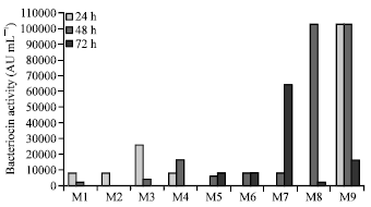 Image for - Inhibiting Potential of the Bacteriocine Produced by Enterococcus faecium VL47 Strain in the Presence of Prebiotics