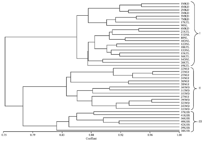 Image for - Genetic Diversity in Pterocarpus angolensis Populations Detected by Random Amplified Polymorphic DNA Markers