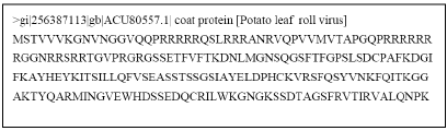 Image for - Application of Epitopes Prediction for Antibodies Production against Potato Leaf Roll Virus
