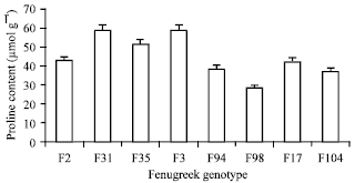 Image for - Effect of Salt Stress on Germination, Proline Metabolism and Chlorophyll Content of Fenugreek (Trigonella foenum gracium L.)