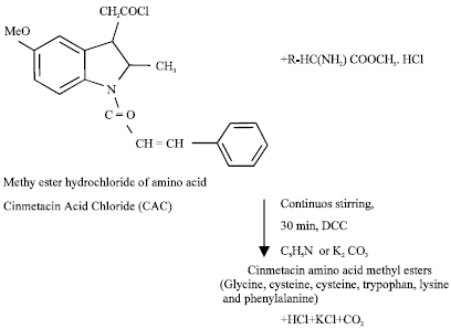 Image for - Synthesis, Biological Evaluation and QSPR Studies ofAmino Acid Conjugates of Cinmetacin