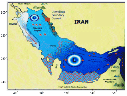 Image for - Three-Dimensional Numerical Modeling Study of the Coastal Upwelling in the Persian Gulf