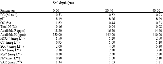 Image for - The Effects of Different Water Qualities and Irrigation Methods on Soil Chemical Properties
