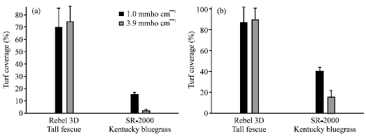 Image for - Establishment, Growth and Irrigation Requirements of Kentucky Bluegrass and Tall Fescue as Influenced by Two Irrigation Water Sources