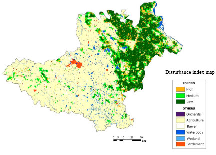 Image for - Vegetation Cover Mapping and Landscape Level Disturbance Gradient Analysis in Warangal District, Andhra Pradesh, India Using Satellite Remote Sensing and GIS