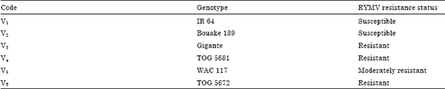 Image for - Occurrence, Distribution and Characterization of Rice Yellow Mottle Virus Isolates Genus Sobemovirus in Southwest Nigeria