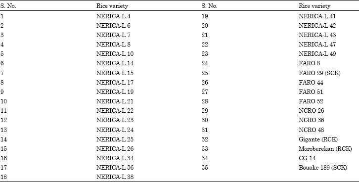 Image for - Rice yellow mottle virus Infection and Reproductive Losses in Rice (Oryza sativa Linn.)