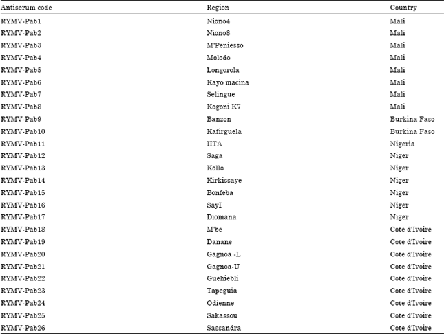 Image for - Occurrence, Distribution and Characterization of Rice Yellow Mottle Virus Isolates Genus Sobemovirus in Southwest Nigeria