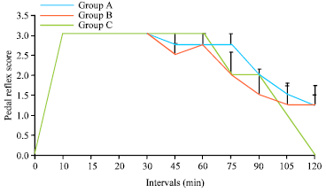 Image for - Effect of Increased Dose of Dexmedetomidine Vis-à-vis Addition of Fentanyl on Clinical and Cardio-respiratory Actions of Dexmedetomidine-midazolam-ketamine Anaesthesia in Dogs
