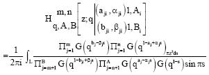 Image for - Q-integral and Basic Analogue of I-function