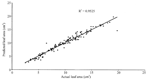 Image for - Leaf Area Distribution Pattern and Non-Destructive Estimation Methods of Leaf Area for Stevia rebaudiana (Bert.) Bertoni
