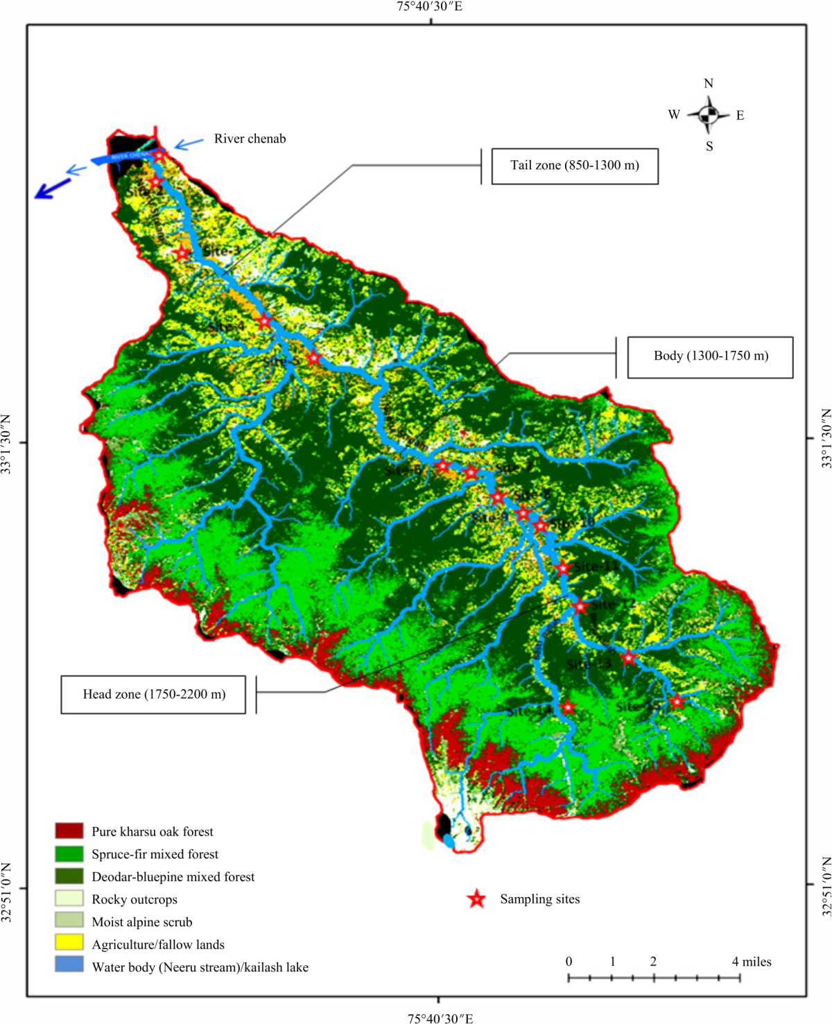 Image for - Floristics, Leaf Size Spectra and Life-form Distribution of Riparian Vegetation along a Hill Stream, Bhaderwah, Jammu and Kashmir, India