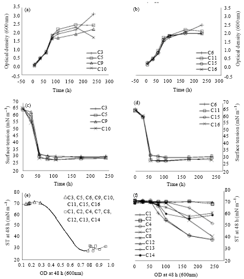 Image for - Influence of Nitrogen and Phosphorus on Rhamnolipid Biosurfactant Production by Pseudomonas aeruginosa DS10-129 using Glycerol as Carbon Source