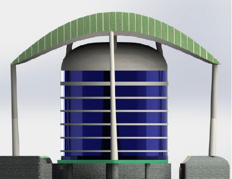 Image for - Design of Power Generating Leaf Shade Building