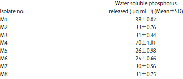 Image for - Characterization of Phosphate Solubilising Bacteria Isolated from Rhizosphere Soils of Piper nigrum L.