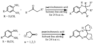 Image for - Efficient p-Amino Benzoic Acid Catalyzed Eco-friendly Synthesis of 1,5-benzodiazepines among Various Amino Acids under Solvent Free Conditions