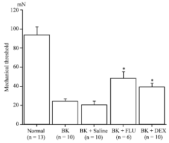 Image for - Effects of Steroidal and Non-steroidal Anti-inflammatory Drugs on Bradykinin-evoked Responses of Nociceptors from the Rat Temporomandibular Joint
