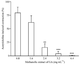 Image for - Myorelaxant and Spasmolytic Effects of Globularia alypum L. Extract on Rabbit Jejunum