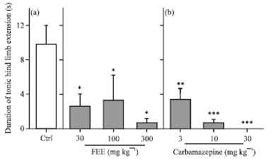 Image for - Anticonvulsant Effects of a Leaf Extract of Ficus exasperata Vahl (Moraceae) in Mice