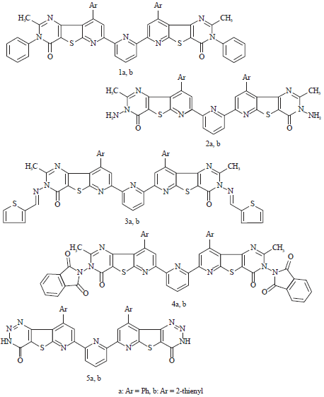 Image for - Biological Evaluations of some Synthesized Pyrimidothieno [2,3-b] Pyrimidine Candidates as Antiulcer Agents