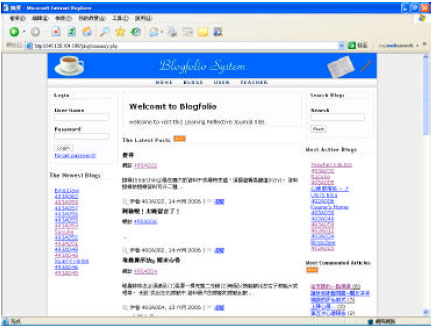 Image for - A Web-Based Learning Portfolio Framework Built on Blog Services