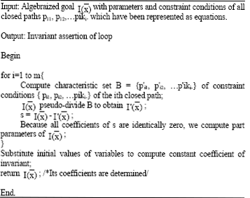 Image for - Finding Loop Invariants Based on Wu