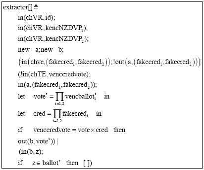 Image for - Refinement of Mechanized Proof of Security Properties of Remote Internet Voting Protocol in Applied PI Calculus with Proverif
