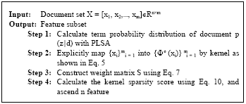 Image for - Kernel Sparse Feature Selection Based on Semantics in Text Classification