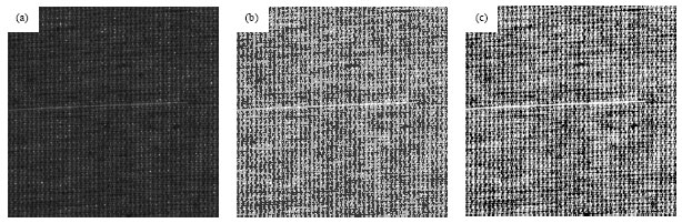 Image for - Textural Fabric Defect Detection using Adaptive Quantized Gray-level Co-occurrence Matrix and Support Vector Description Data