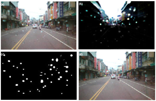 Image for - Video-based Water Drop Detection and Removal Method for a Moving Vehicle