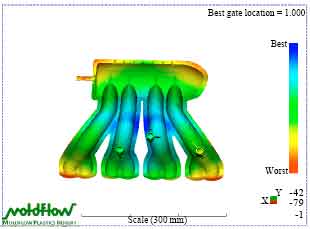 Image for - Optimizing the Filling Time and Gate of the Injection Mold on Plastic Air Intake Manifold of Engines