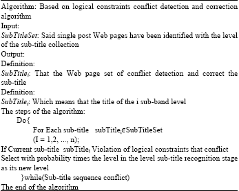 Image for - Research on Extraction Methods of Web Page’s Document Logical Structure