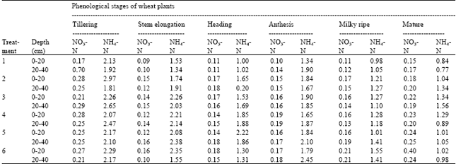 Image for - The Effect of Timing and Placement Method of N Fertilizer on Soil Profile NO3-N and NH4-N Fluctuations and Distribution in a Leached Chernozem under Spring Wheat (Triticum aestivum, Cv. Spectrum)