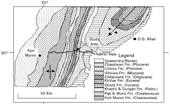 Image for - Sedimentology of Chitarwata Formation, Rakhi Nala, Sulaiman Range, Pakistan
