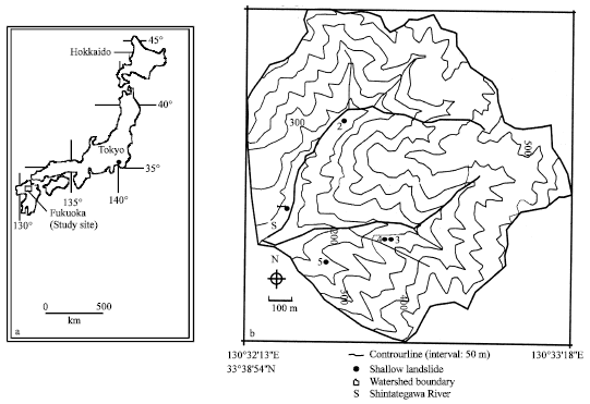 Image for - Revegetation Condition and Morphological Characteristics of Grass Species Observed in Landslide Scars, Shintategawa Watershed, Fukuoka, Japan