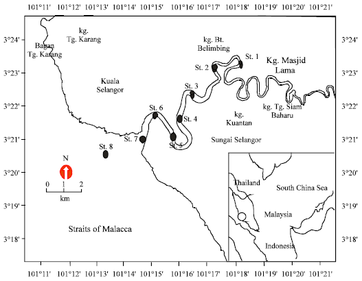 Image for - Distribution of 234U and 238U in Sungai Selangor, Peninsular of Malaysia