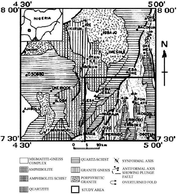 Image for - Enhancement of Fault Anomalies by Application of Steerable Filters: Application to Aeromagnetic Map of Part of Ifewara Fault Zone, Southwestern Nigeria