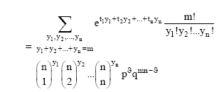 Image for - Probability Distribution of m Binary n-tuples