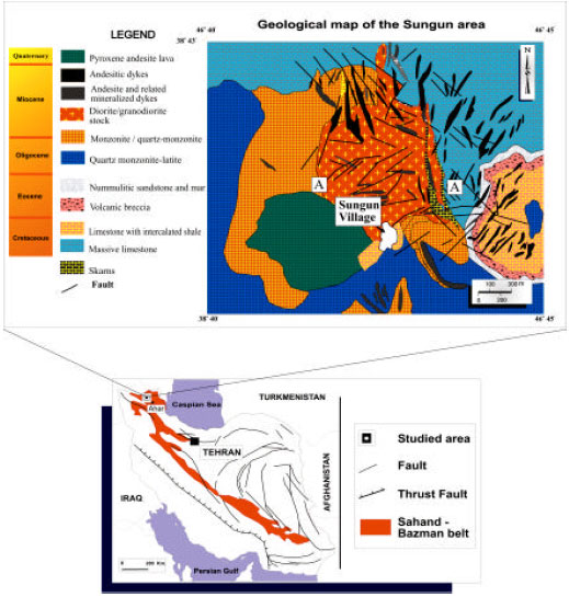 Image for - Applying Discriminant Analysis to Separate the Alteration Zones Within the Sungun Porphyry Copper Deposit