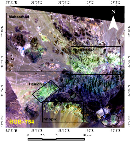 Image for - Using ETM+ and Airborne Geophysics Data to Locating Porphyry Copper and Epithermal Gold Deposits in Eastern Iran