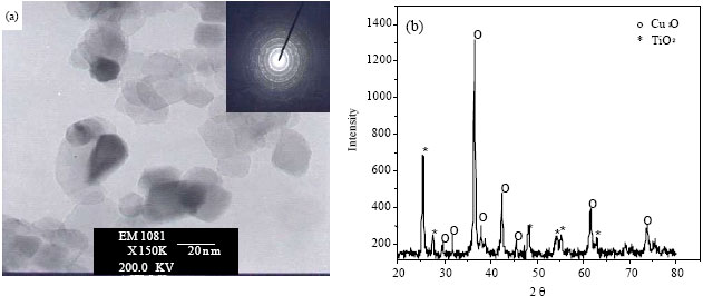 Image for - Preparation of Cu2O from TiO2 and CTAB using the Anode Support System