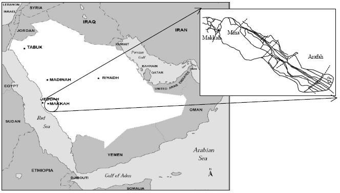 Image for - Satellite Retrieval of Aerosol Optical Thickness over Arid Region: Case Study over Makkah, Mina and Arafah, Saudi Arabia