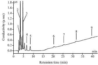 Image for - Separation of Nine Haloacetic Acids in Water Samples by Ion Chromatography