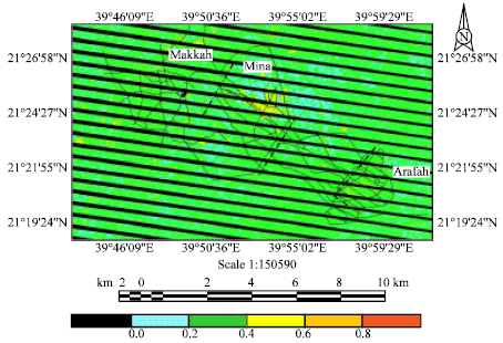 Image for - Satellite Retrieval of Aerosol Optical Thickness over Arid Region: Case Study over Makkah, Mina and Arafah, Saudi Arabia