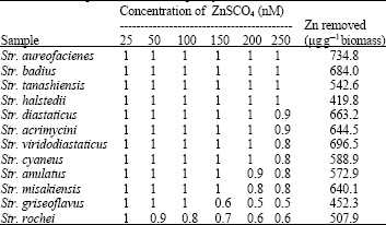 Image for - Bioremediation of Zinc by Streptomyces aureofacienes
