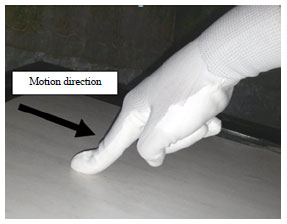 Image for - Frictional Behavior of Different Glove Materials Sliding Against Glass Sheet